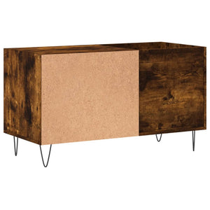 Mobile Porta Dischi Rovere Fumo 85x38x48 cm Legno Multistrato 831705