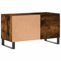 Mobile Porta Dischi Rovere Fumo 85x38x48 cm Legno Multistrato 831713