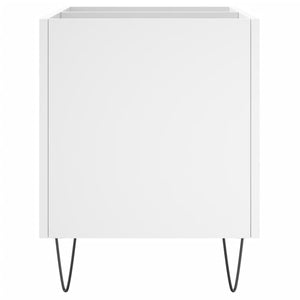 Mobile Porta Dischi Bianco 74,5x38x48 cm in Legno Multistrato 831724