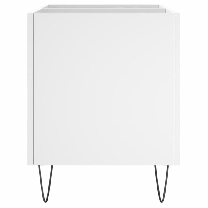 Mobile Porta Dischi Bianco 74,5x38x48 cm in Legno Multistrato 831724