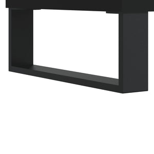 Mobile Porta Dischi Nero 74,5x38x48 cm in Legno Multistrato 831733