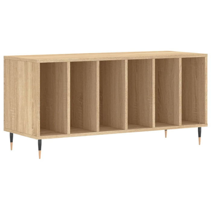 Mobile Porta Dischi Rovere Sonoma 100x38x48cm Legno Multistratocod mxl 129173