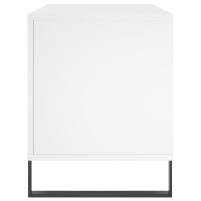 Mobile Porta Dischi Bianco 100x38x48 cm in Legno Multistrato 831756