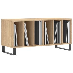 Mobile Porta Dischi Rovere Sonoma 100x38x48cm Legno Multistratocod mxl 104929