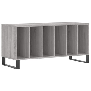 Mobile Porta Dischi Grigio Sonoma 100x38x48cm Legno Multistrato 831762