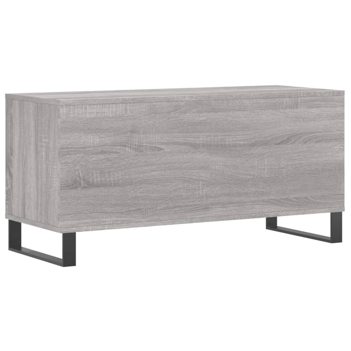 Mobile Porta Dischi Grigio Sonoma 100x38x48cm Legno Multistrato 831762