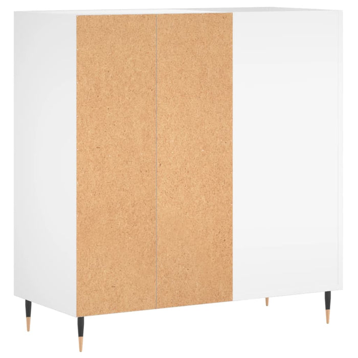 Mobile Porta Dischi Bianco 84,5x38x89 cm in Legno Multistrato 831764