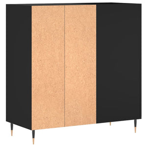 Mobile Porta Dischi Nero 84,5x38x89 cm in Legno Multistrato 831765