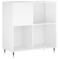 Mobile Porta Dischi Bianco Lucido 84,5x38x89 Legno Multistratocod mxl 79992