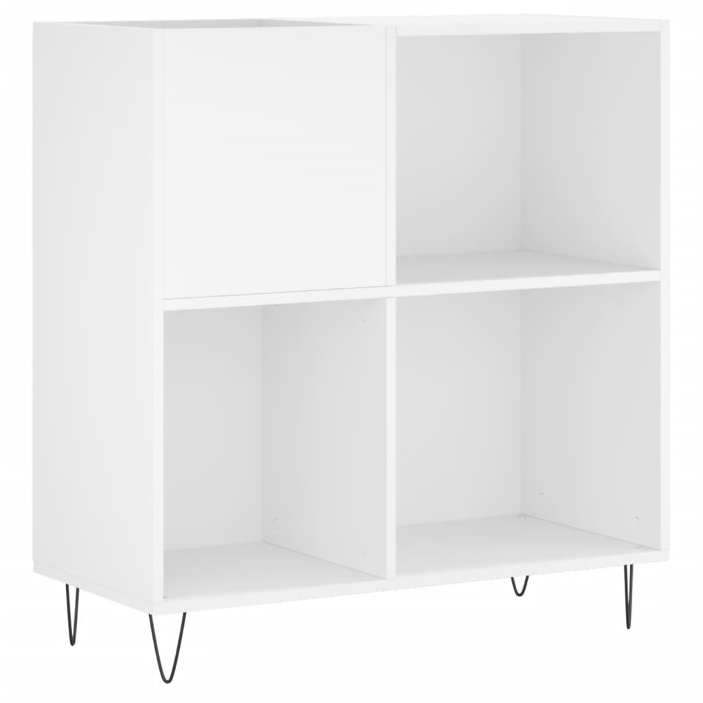 Mobile Porta Dischi Bianco 84,5x38x89 cm in Legno Multistratocod mxl 79599