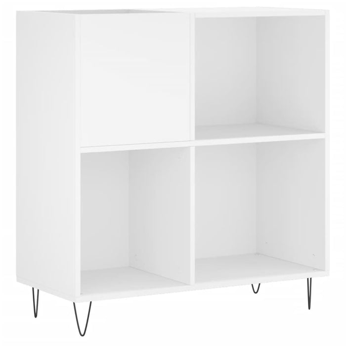 Mobile Porta Dischi Bianco 84,5x38x89 cm in Legno Multistratocod mxl 79599