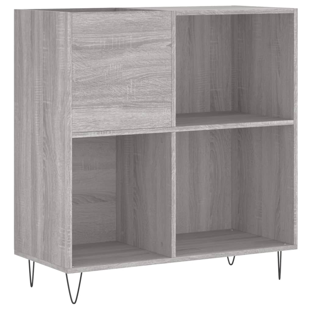 Mobile Porta Dischi Grigio Sonoma 84,5x38x89 Legno Multistratocod mxl 104910