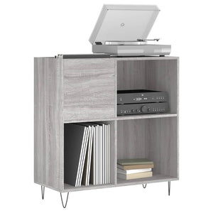 Mobile Porta Dischi Grigio Sonoma 84,5x38x89 Legno Multistratocod mxl 104910