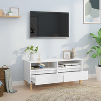 Mobile Porta TV Bianco 100x34,5x44,5 cm in Legno Multistratocod mxl 121244