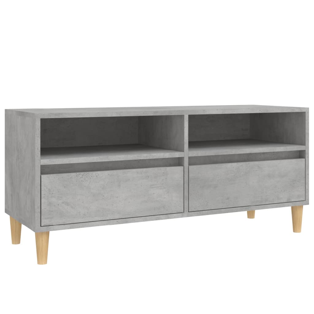 Mobile per TV Grigio Cemento 100x34,5x44,5 cm Legno Multistrato 831897