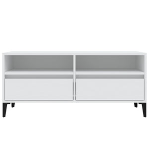 Mobile Porta TV Bianco 100x34,5x44,5 cm in Legno Multistrato 831901