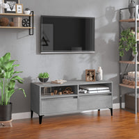 Mobile per TV Grigio Cemento 100x34,5x44,5 cm Legno Multistratocod mxl 103323