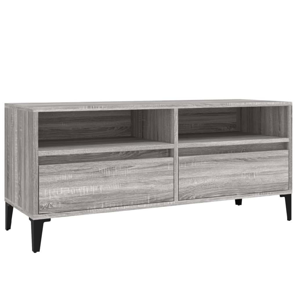 Mobile Porta TV Grigio Sonoma 100x34,5x44,5cm Legno Multistrato 831907