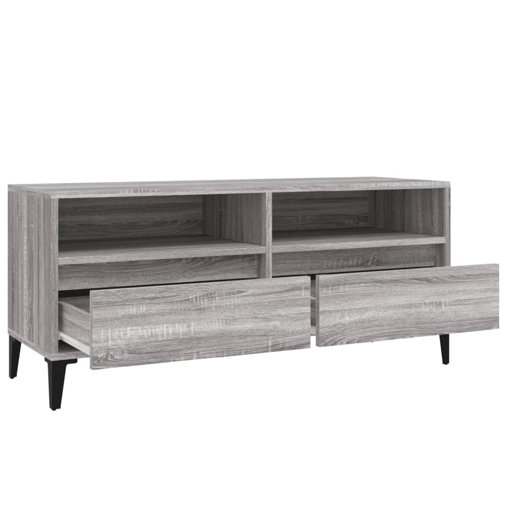 Mobile Porta TV Grigio Sonoma 100x34,5x44,5cm Legno Multistrato 831907