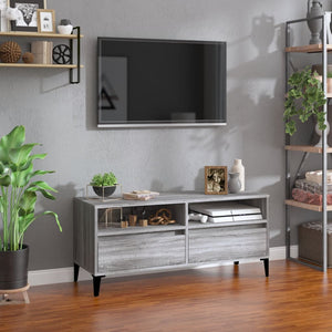 Mobile Porta TV Grigio Sonoma 100x34,5x44,5cm Legno Multistrato 831907