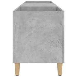 Mobile Porta Dischi Grigio Cemento 121x38x48 Legno Multistrato 831929