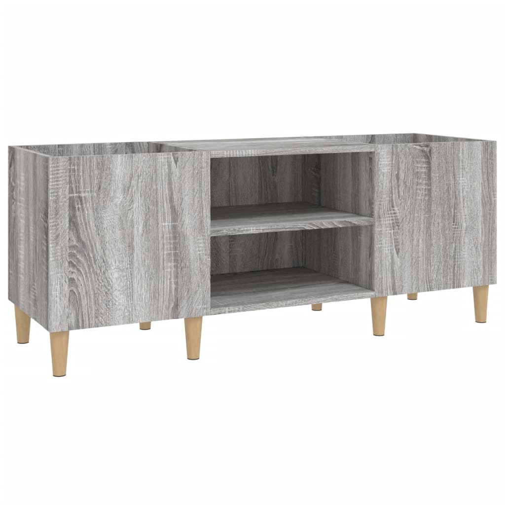 Mobile Porta Dischi Grigio Sonoma 121x38x48cm Legno Multistratocod mxl 80094