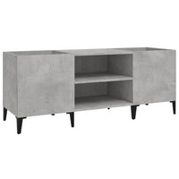 Mobile Porta Dischi Grigio Cemento 121x38x48 Legno Multistratocod mxl 127124