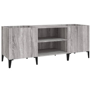 Mobile Porta Dischi Grigio Sonoma 121x38x48cm Legno Multistrato 831939