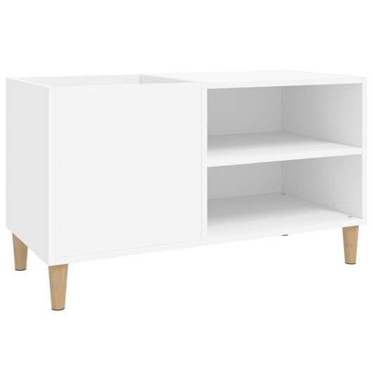 Mobile Porta Dischi Bianco 84,5x38x48 cm in Legno Multistrato 831941