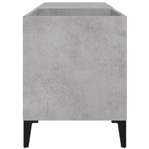 Mobile Porta Dischi Grigio Cemento 84,5x38x48 Legno Multistrato 831953