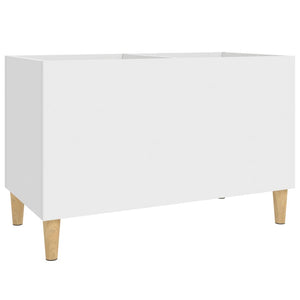 Mobile Porta Dischi Bianco 74,5x38x48 cm in Legno Multistrato 831957