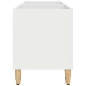 Mobile Porta Dischi Bianco 74,5x38x48 cm in Legno Multistrato 831957