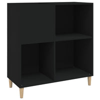 Mobile Porta Dischi Nero 84,5x38x89 cm in Legno Multistratocod mxl 79381