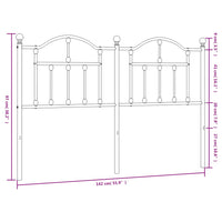 Testiera in Metallo Bianco 135 cm 353520