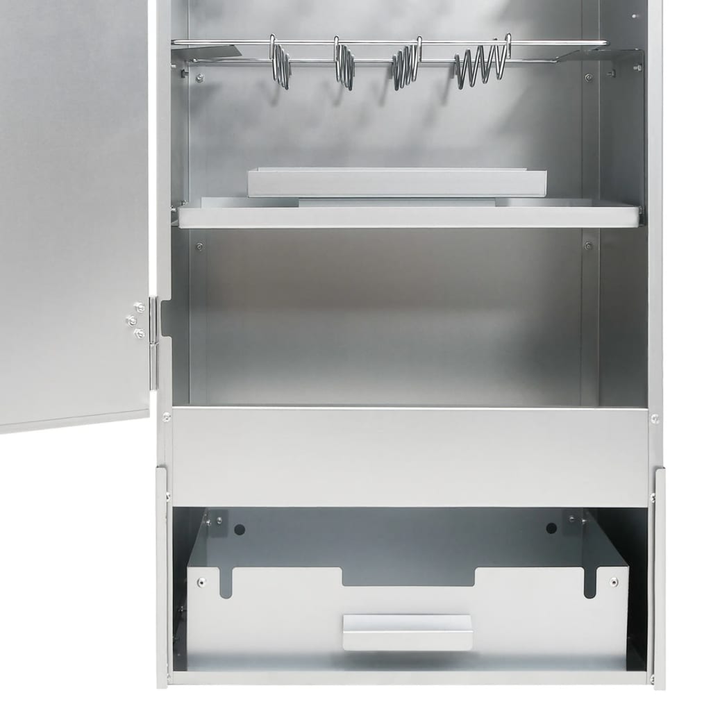 Forno Affumicatore Trucioli Legno 44,5x29x110cm in Acciaio Inox 364745