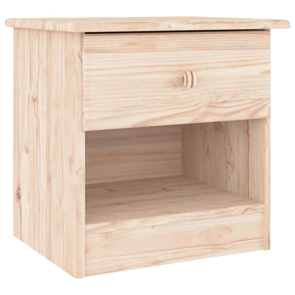 Comodino ALTA 41x35x41 cm in Legno Massello di Pinocod mxl 94638