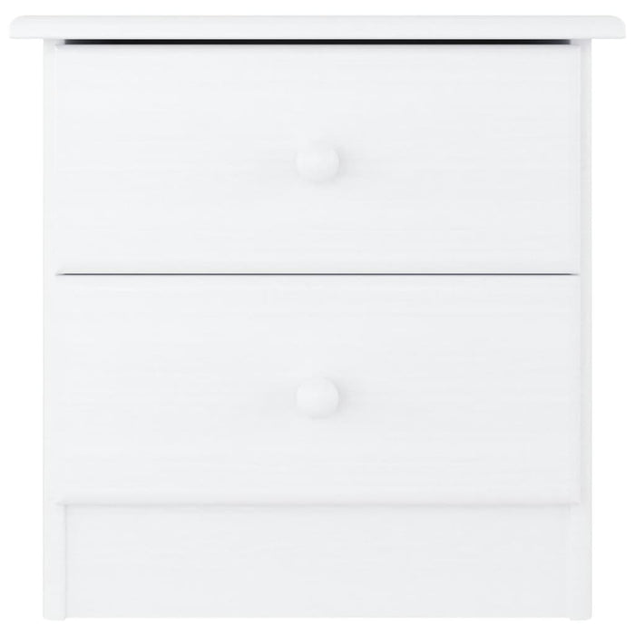 Comodino ALTA Bianco 41x35x41 cm in Legno Massello di Pinocod mxl 127485