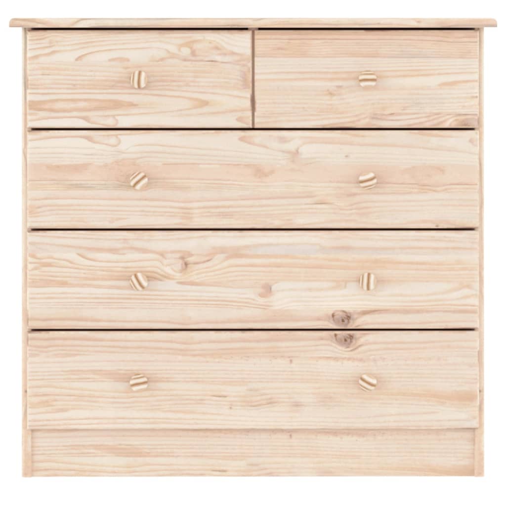 Cassettiera ALTA 77x35x73 cm in Legno Massello di Pino 353921