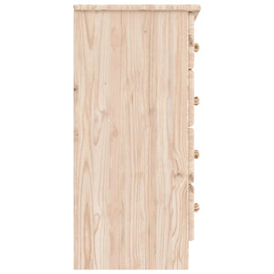 Cassettiera ALTA 77x35x73 cm in Legno Massello di Pino 353921