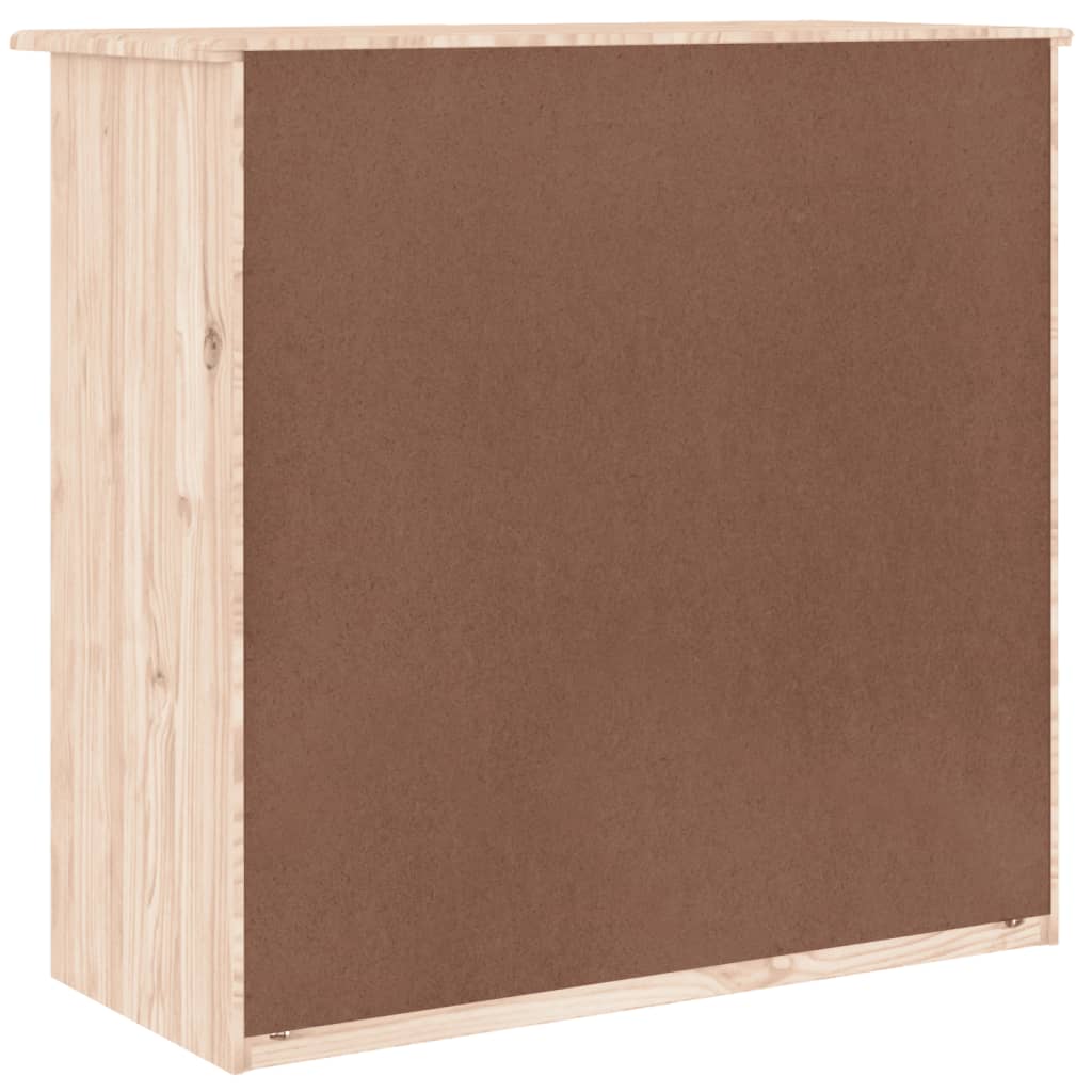 Cassettiera ALTA 77x35x73 cm in Legno Massello di Pino 353921