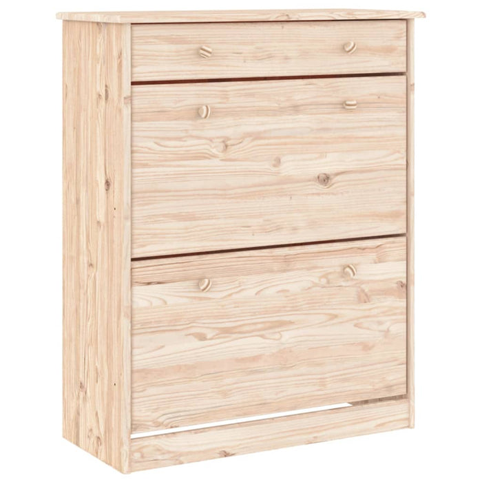 Scarpiera ALTA 77x35x96 cm in Legno Massello di Pinocod mxl 129262