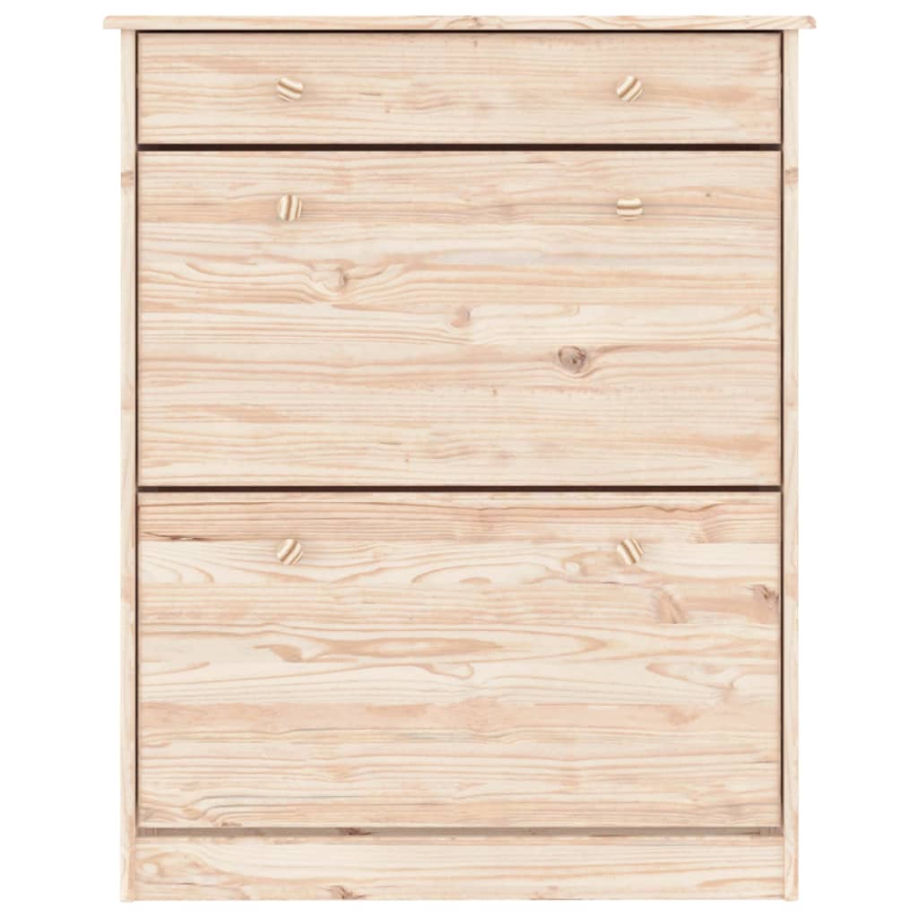 Scarpiera ALTA 77x35x96 cm in Legno Massello di Pino 353923