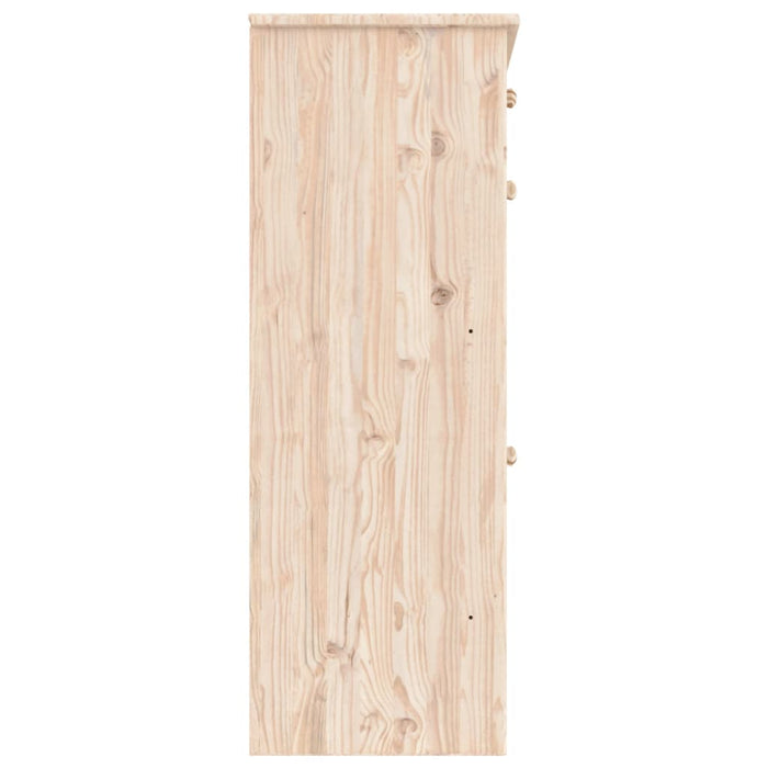 Scarpiera ALTA 77x35x96 cm in Legno Massello di Pino 353923