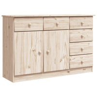 Credenza ALTA 112x35x73 cm in Legno Massello di Pinocod mxl 105794