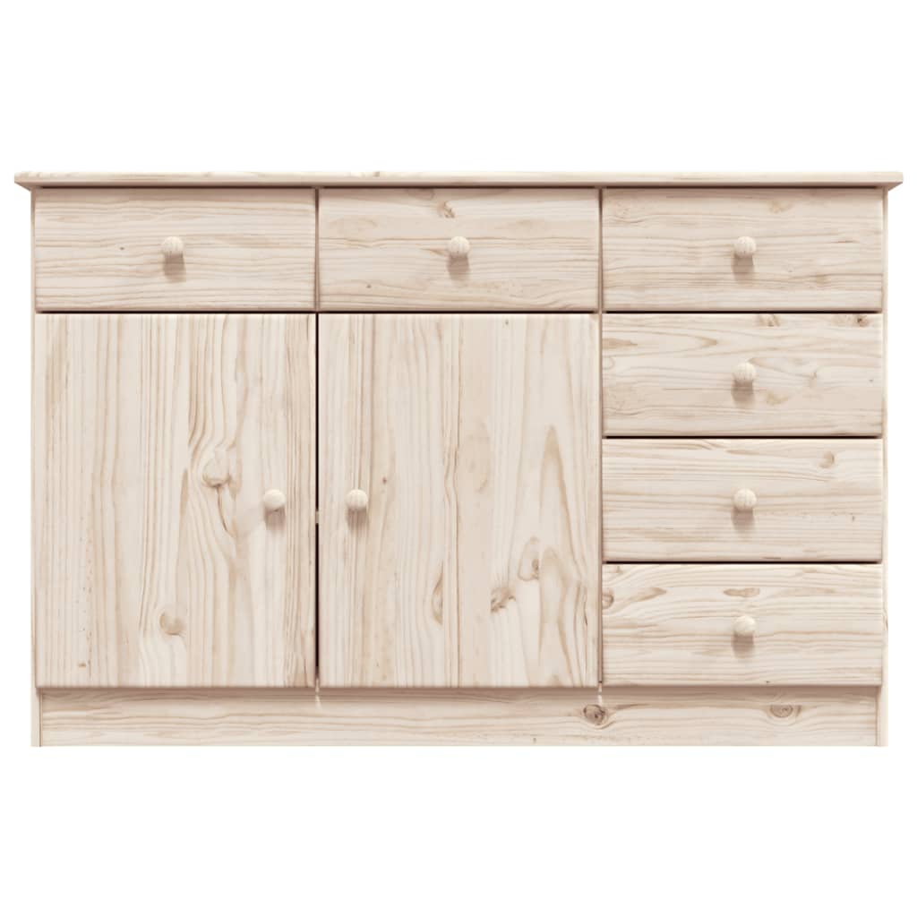 Credenza ALTA 112x35x73 cm in Legno Massello di Pinocod mxl 105794