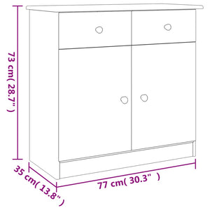 Credenza ALTA 77x35x73 cm in Legno Massello di Pino 353941