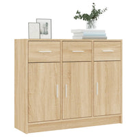 Credenza Rovere Sonoma 91x28x75 cm in Legno Multistrato 823011