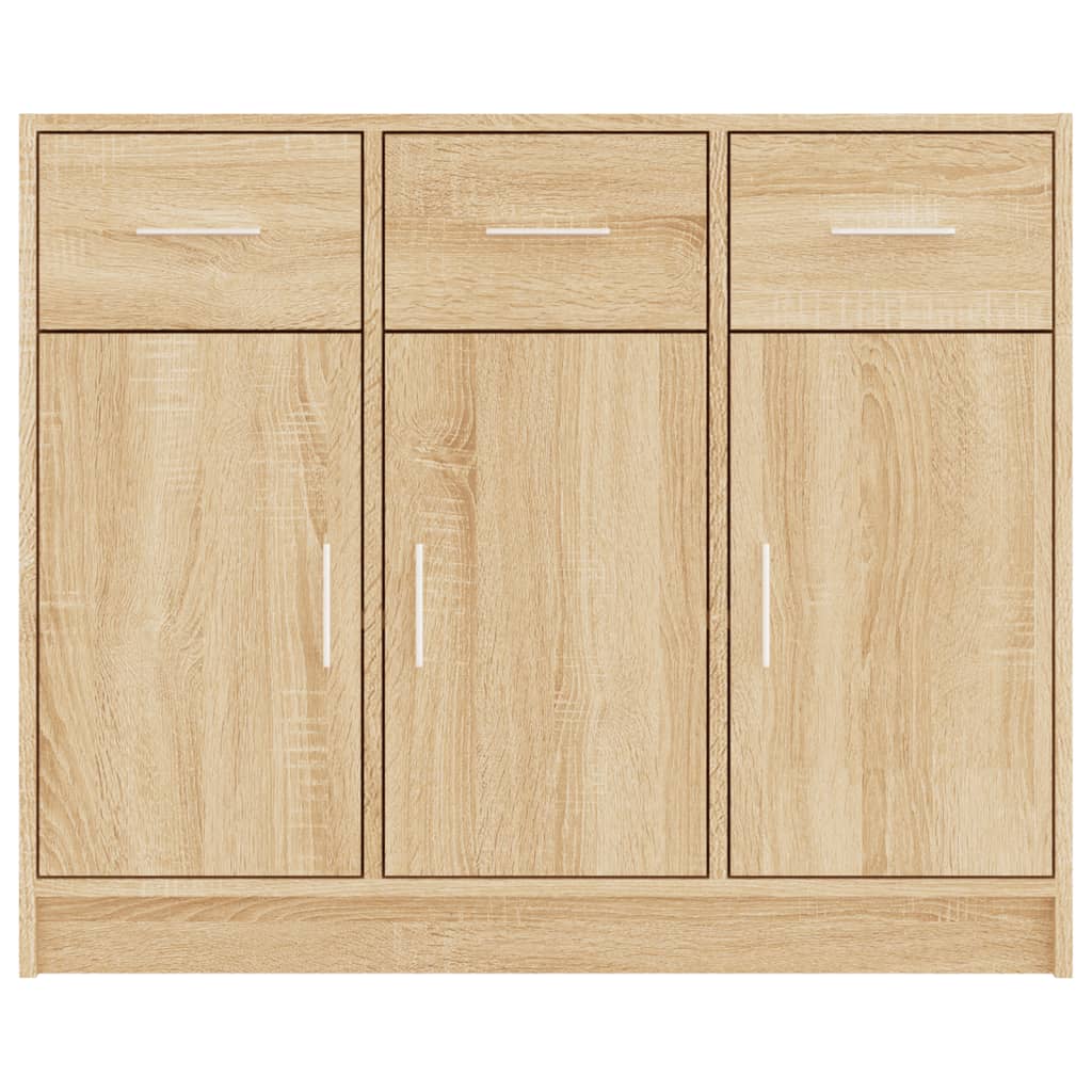 Credenza Rovere Sonoma 91x28x75 cm in Legno Multistrato 823011