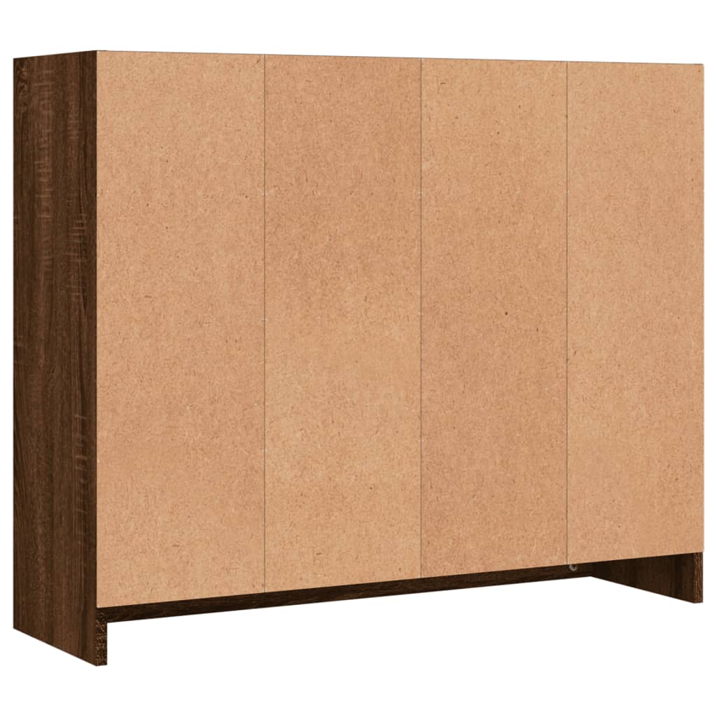 Credenza Rovere Marrone 91x28x75 cm in Legno Multistrato 823015