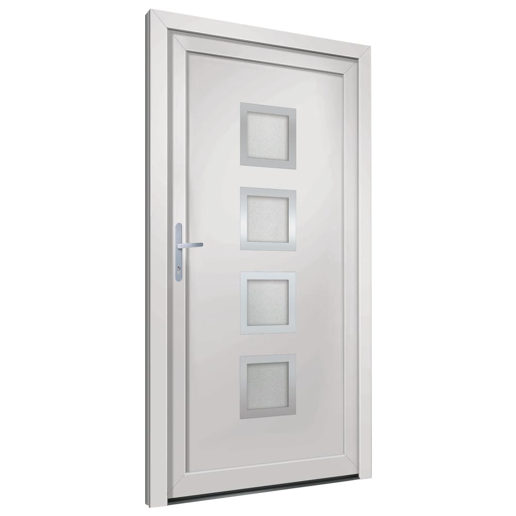 Porta Ingresso Bianca 88x200 cm in PVC 3187837